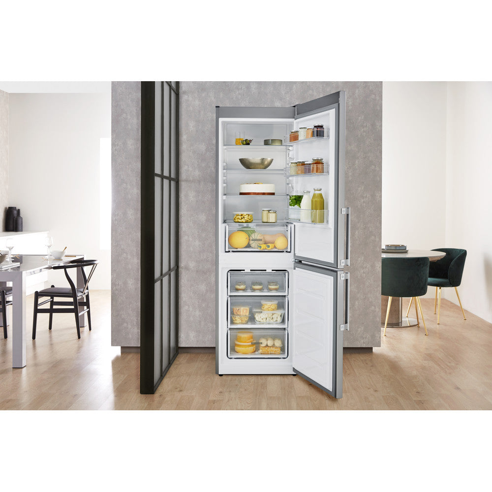 Whirlpool W5811EOX freestanding fridge freezer - Optic Inox